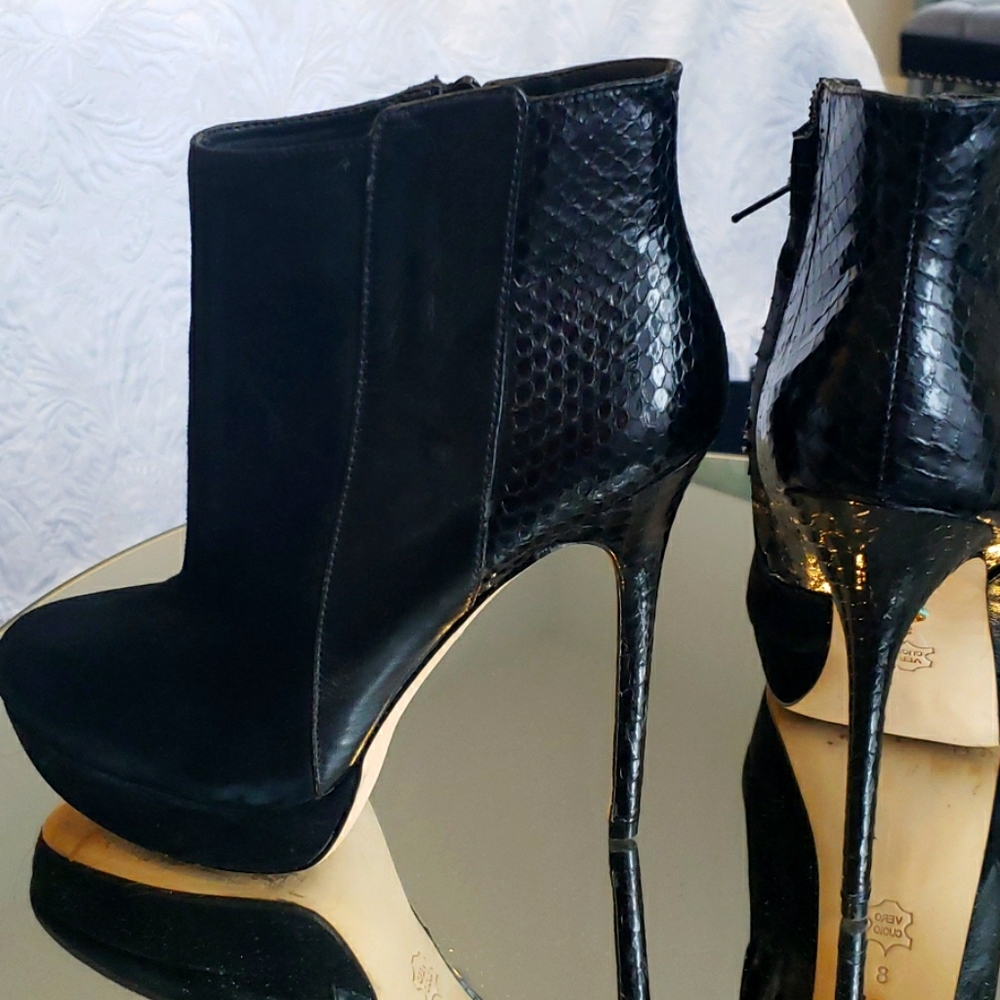 Charles David high heels ankle boots.